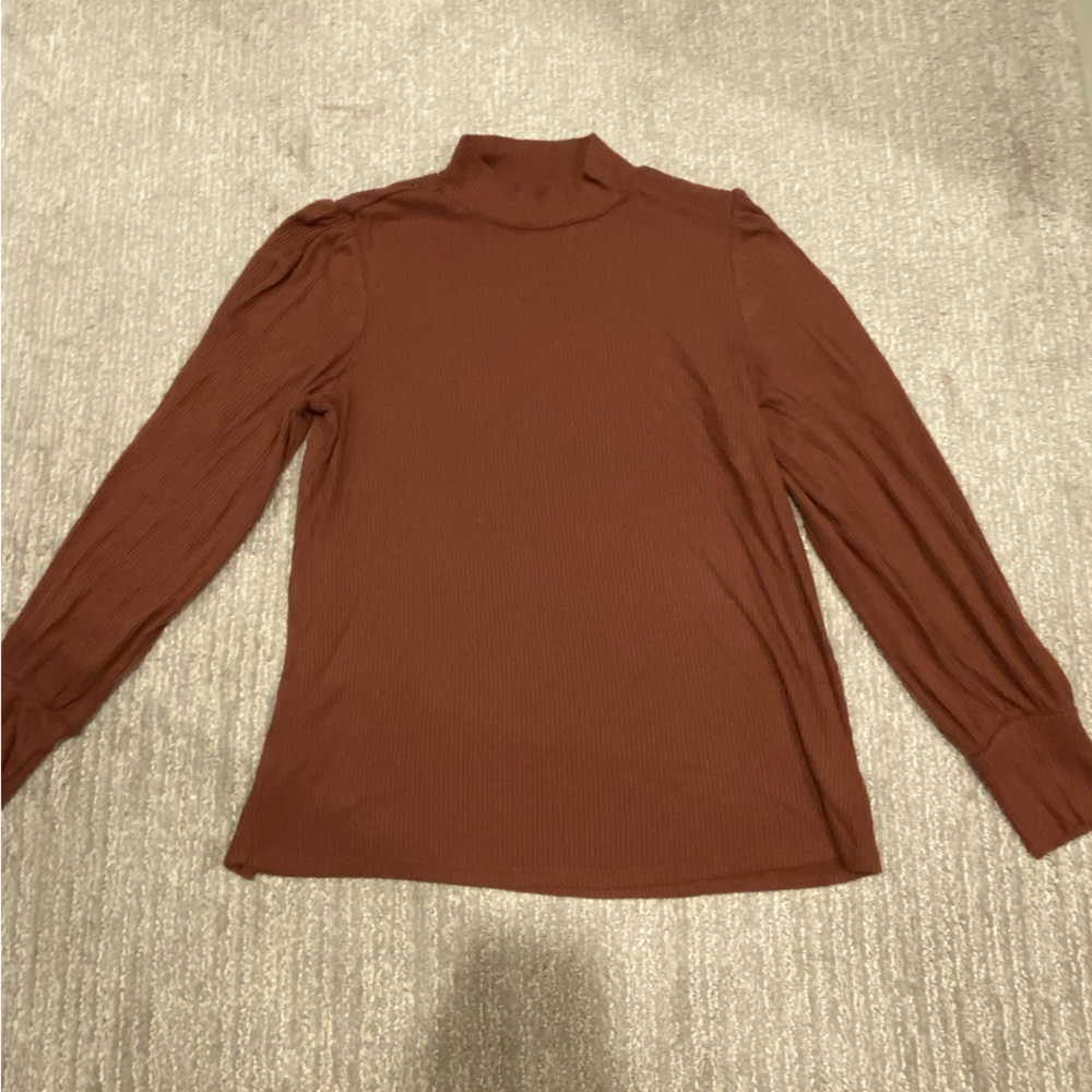 Woman's Brown long sleeve dress shirt